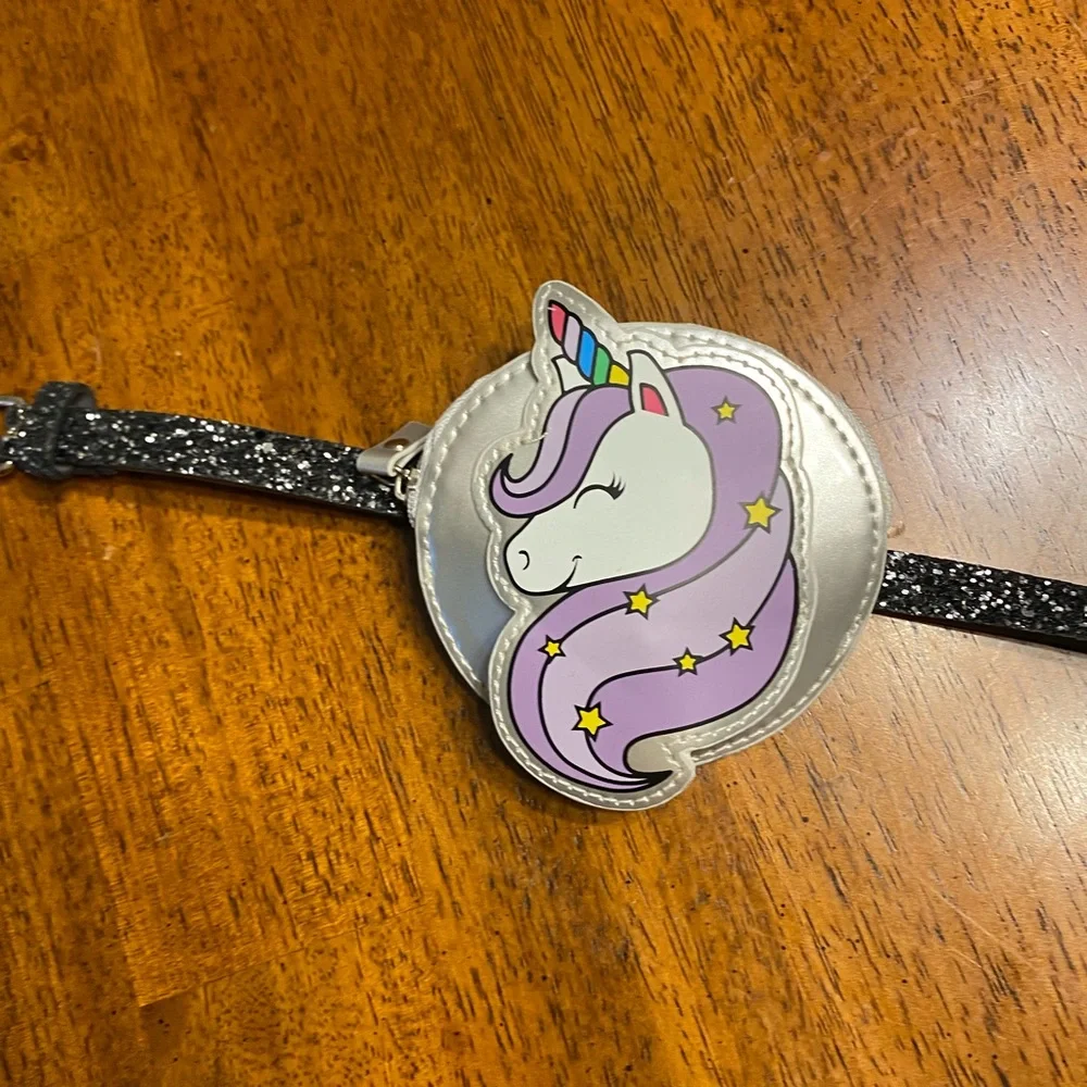 Unicorn 🦄 sparkly belt. With pouch.
